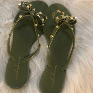 Green sandals